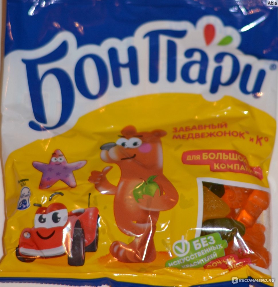 Мармелад жевательный Бон Пари 120г забавный медвежонок и ко Nestle